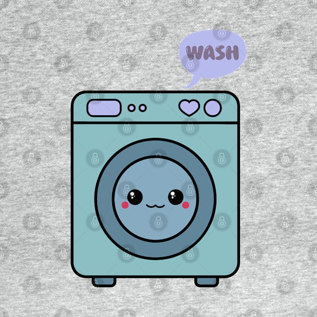 Kawaii Washing Machine by Sasyall
